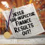 JKSSB Sub Inspector Finance Result