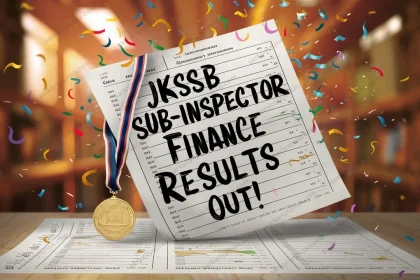 JKSSB Sub Inspector Finance Result