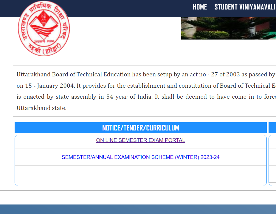 UBTER Polytechnic Result 2024