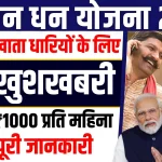 Jan Dhan Yojana 2024
