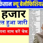 PM Kisan New Beneficiary List Check