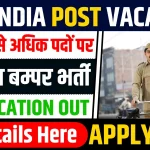 INDIA POST VACANCY 2024 Online