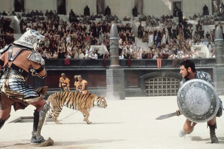 Gladiator vs. Tiger Gladiator vs. Tiger