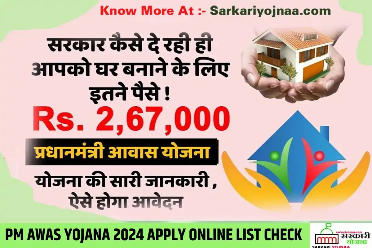 PM AWAS YOJANA 2024 NEW LIST CHECK