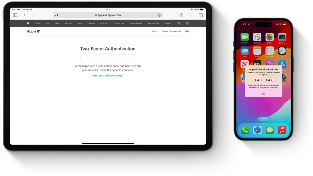 Two-factor authentication for Apple ID
