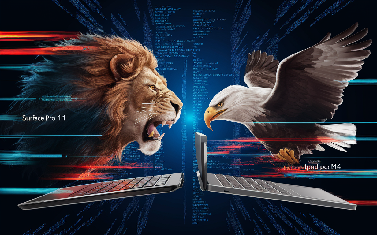 Surface Pro 11 and an iPad Pro M4 CPU and GPU performance