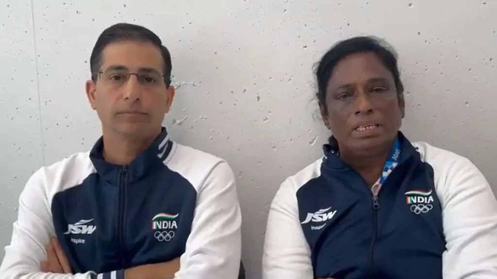 PT Usha and Dr Dinshaw Padriwala Image Source : TWITTER/ANI SCREENGRAB PT Usha and Dr Dinshaw Padriwala
