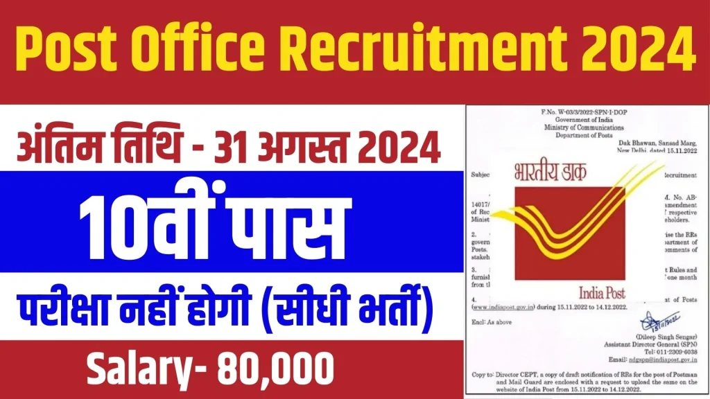 Post Office Recruitment Online Apply 2024,