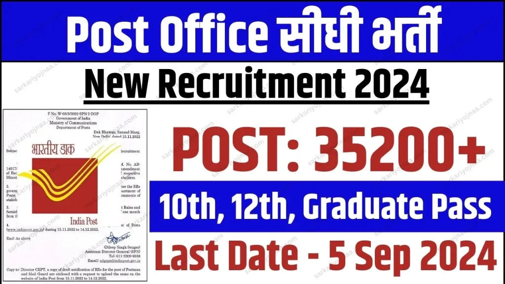 Post Office Vacancy 2024 Online Apply