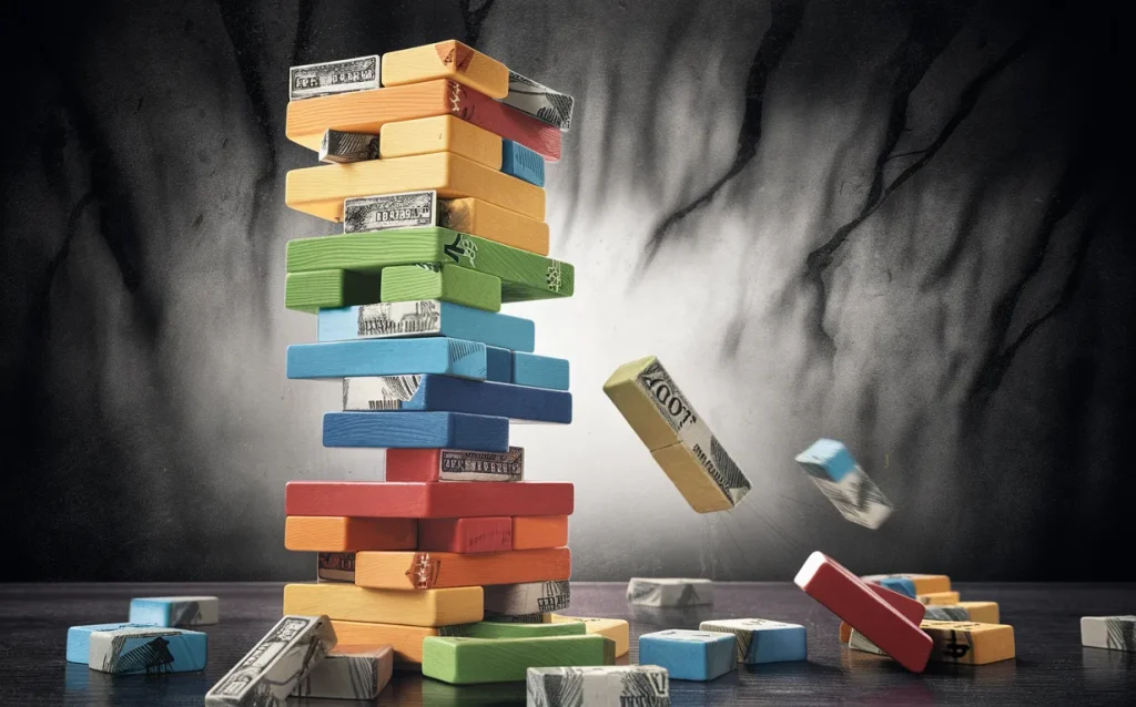 The Crumbling Jenga Tower