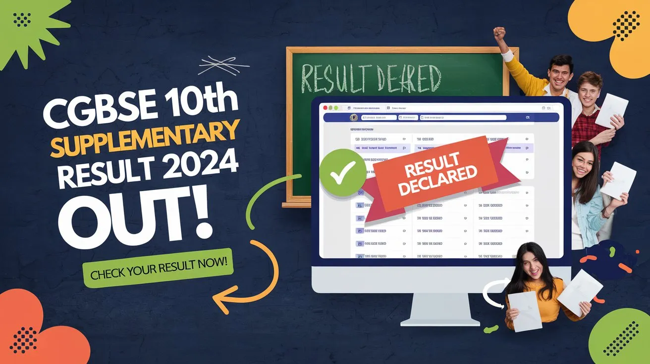 CGBSE 10th Supplementary Result 2024 Check Your Results Now