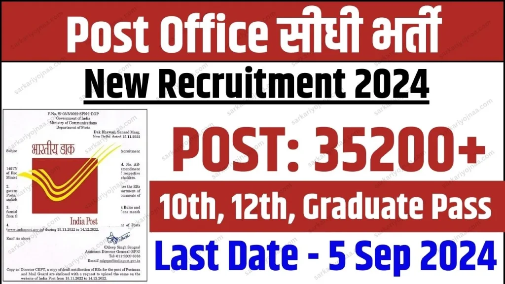 Post Office Recruitment 2024 Online Apply