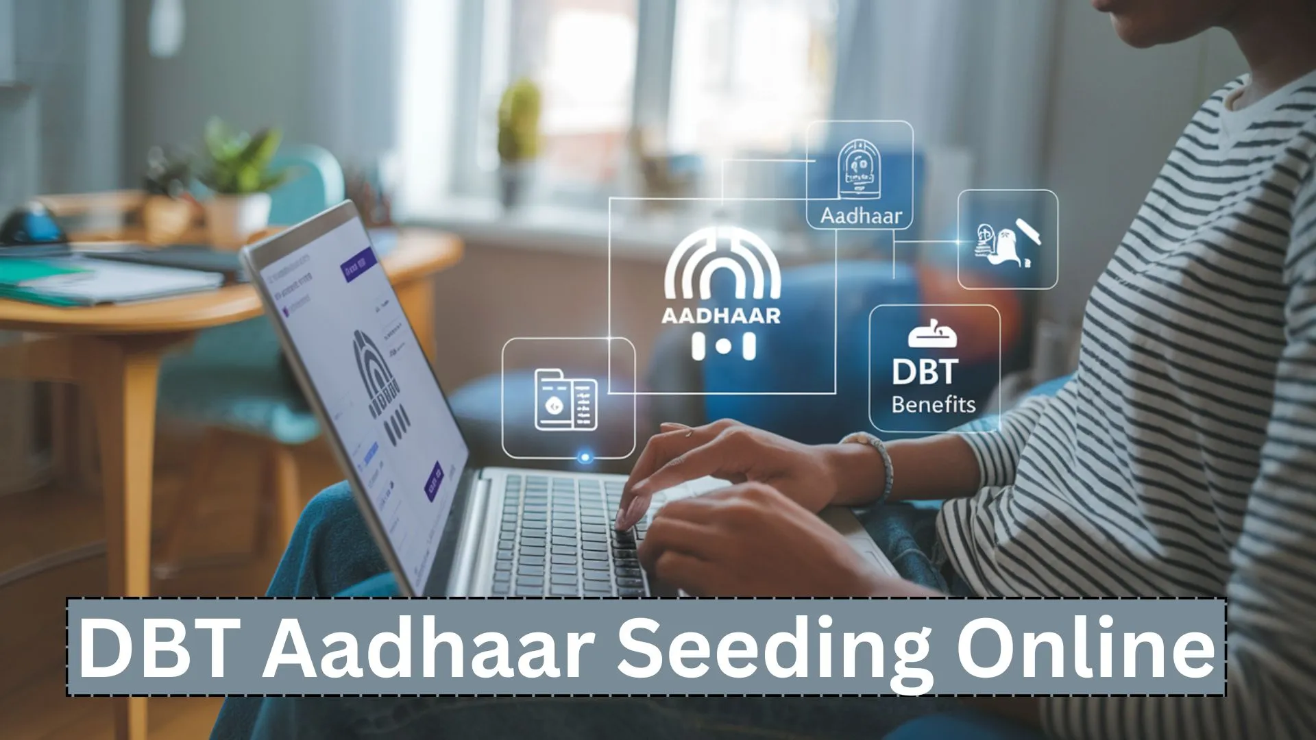 dbt aadhaar link online