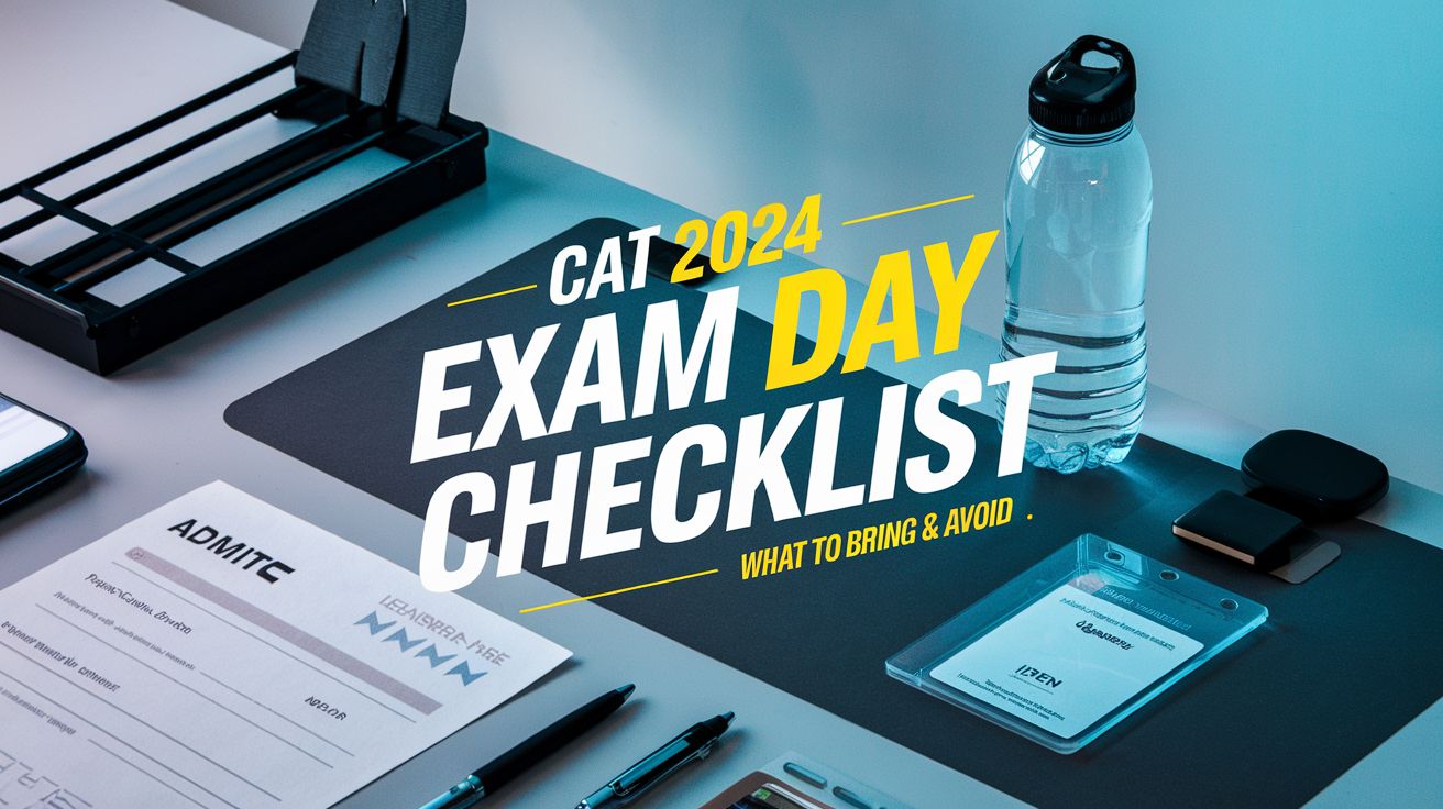 CAT 2024 Exam Day Essentials Checklist What to Bring & Avoid