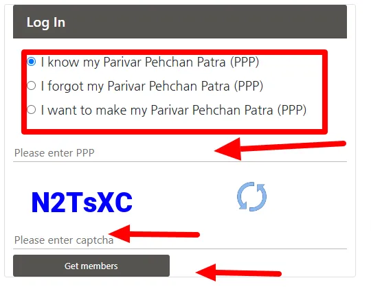 Mera Parivar Portal Login Mera Parivar Portal Login