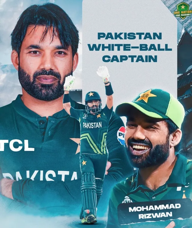 Pakistan Mohammad Rizwan white ball captain