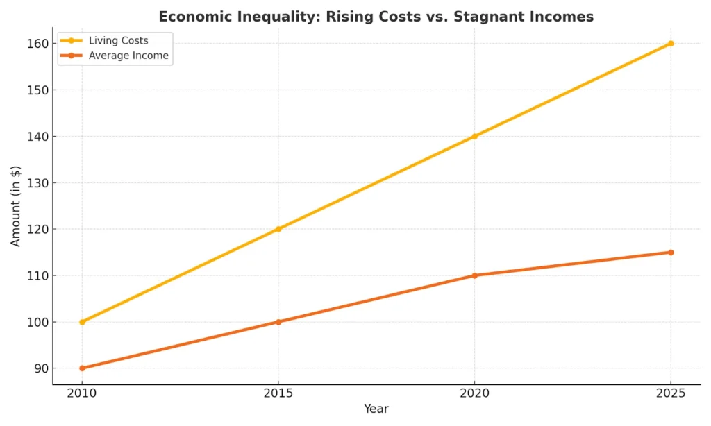 Economic Inequality Rising Costs vs. Stagnant Incomes