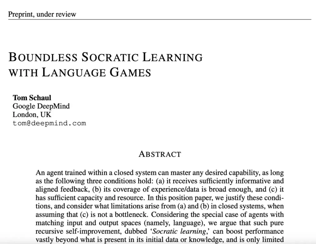 Google DeepMind Socratic AI Google DeepMind Socratic AI