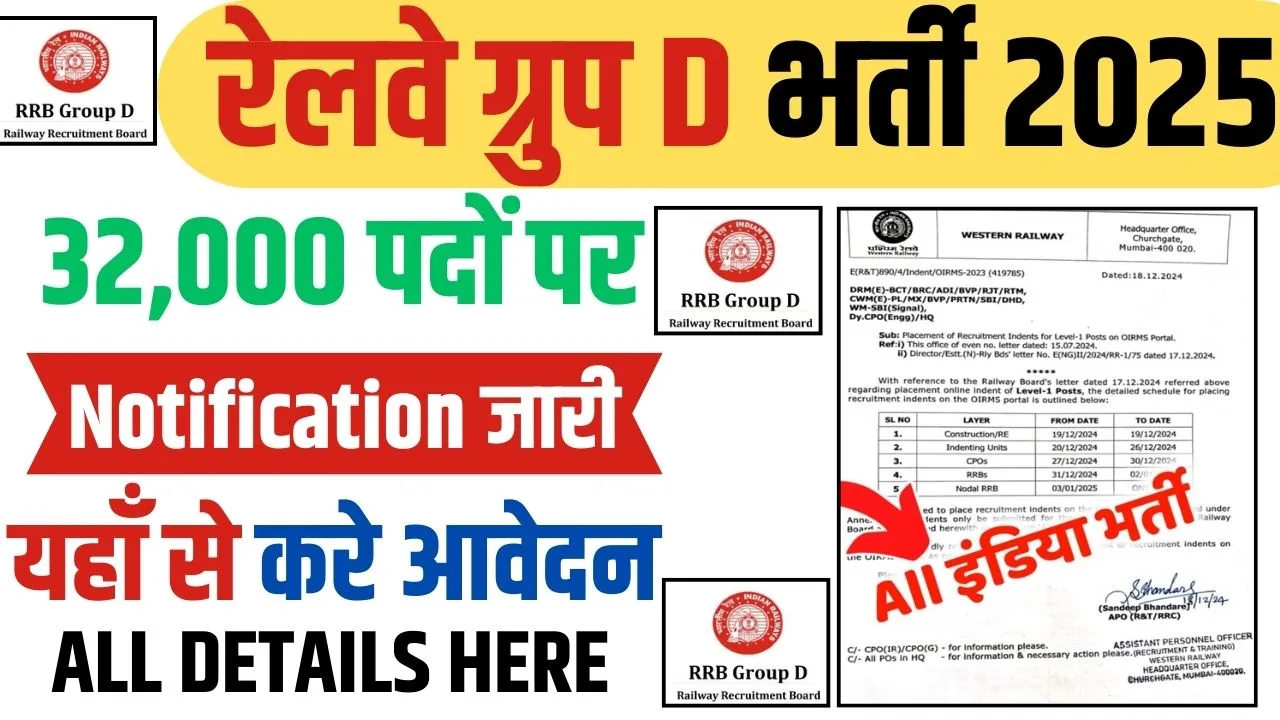RRB Railway Group D Vacancy