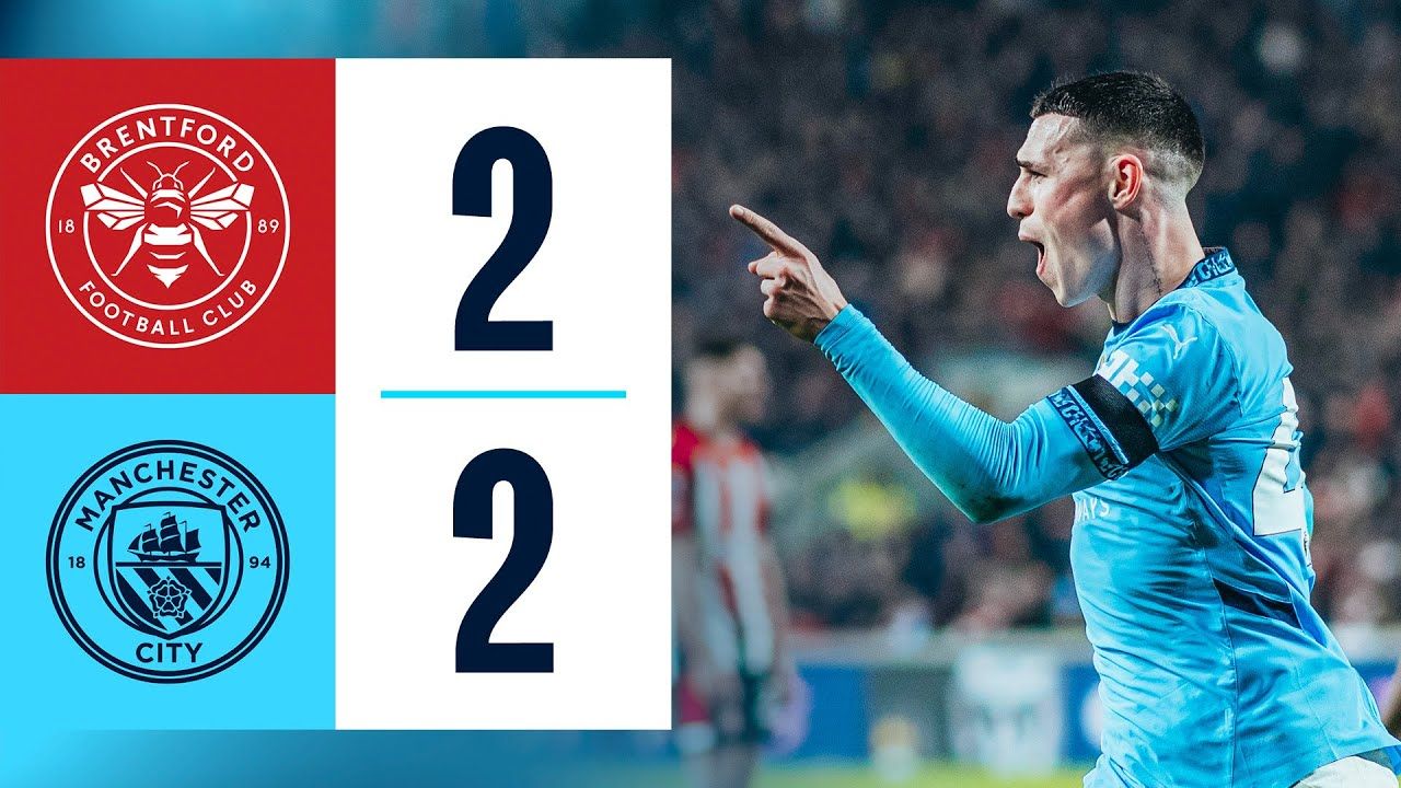 Brentford vs Manchester City Premier League Highlights