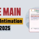 JEE Main City Intimation Slip