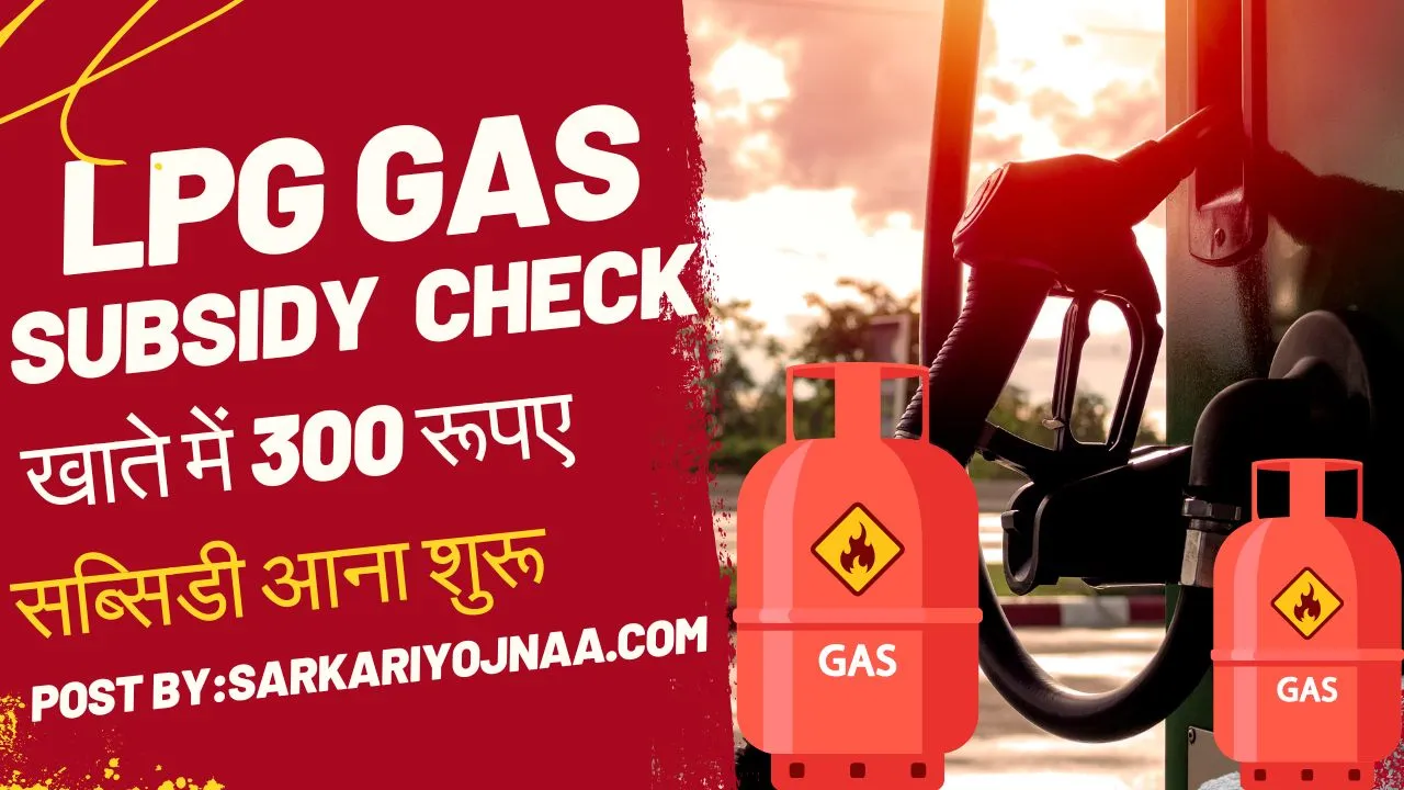 LPG Gas Subsidy Check