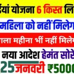 Maiya Samman Yojana 5000