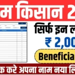 PM Kisan Beneficiary List