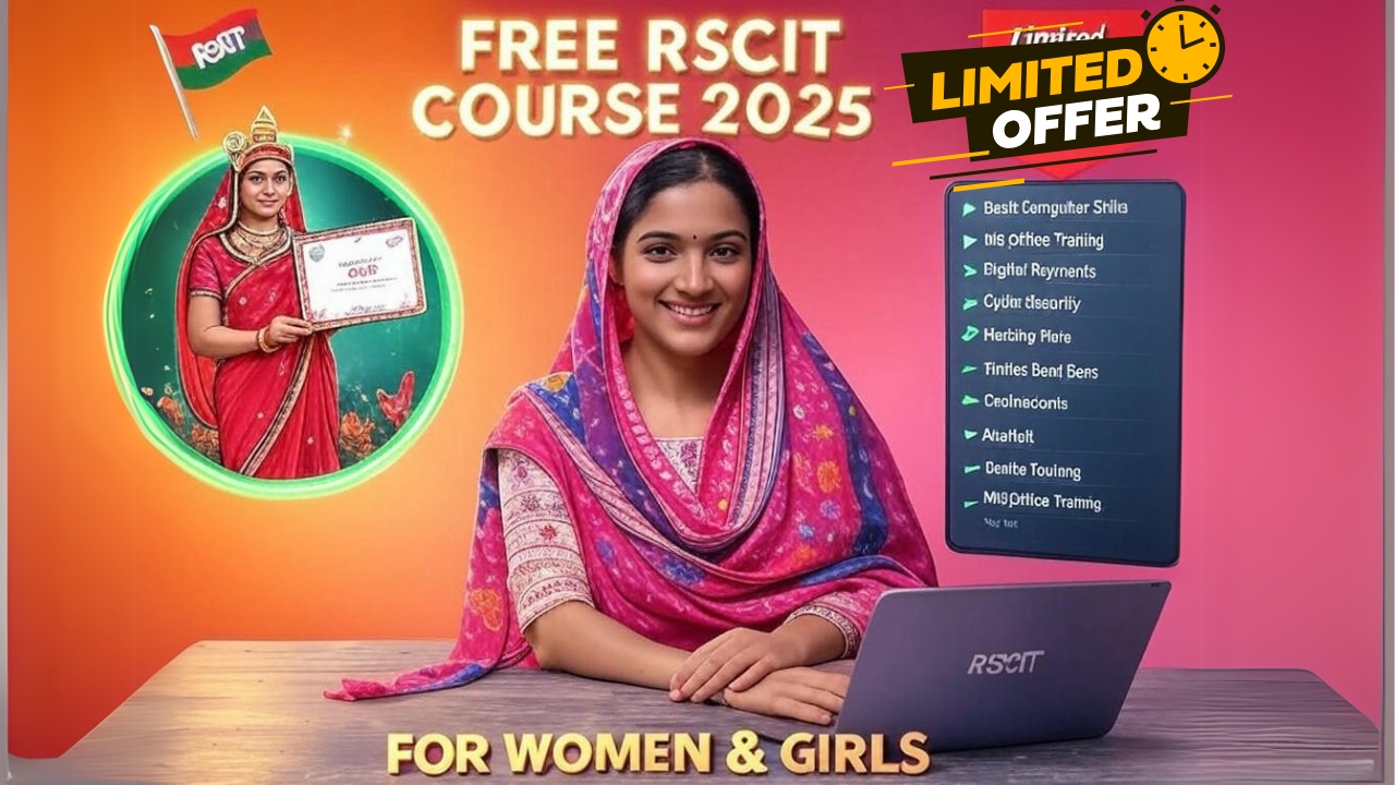 Rajasthan Free RSCIT Course for Female 2025