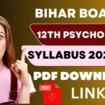 Bihar Board 12th Psychology Syllabus 2025-26