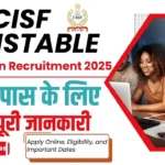 CISF Constable Tradesmen Recruitment 2025