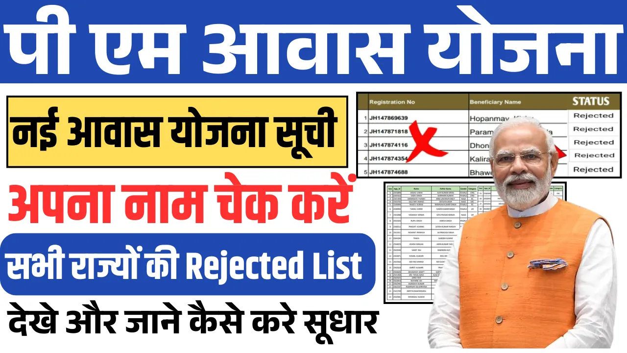 PM Awas Yojana Reject Form