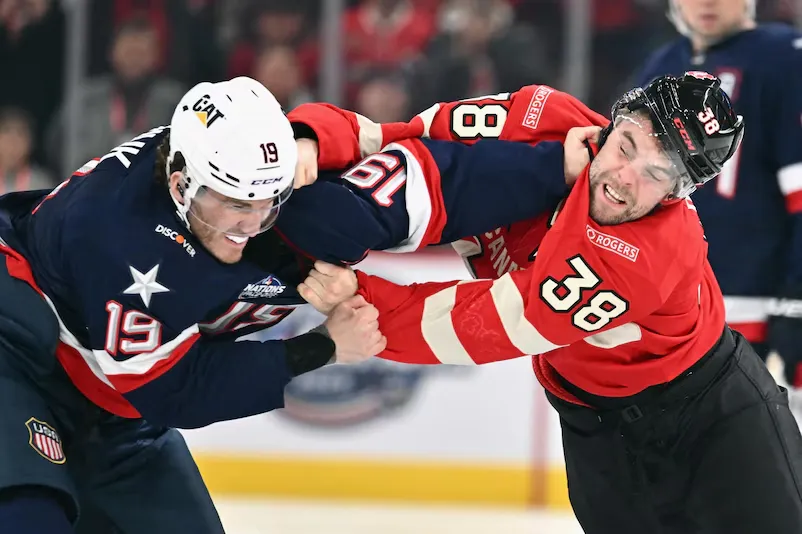 USA vs Canada hockey heroes