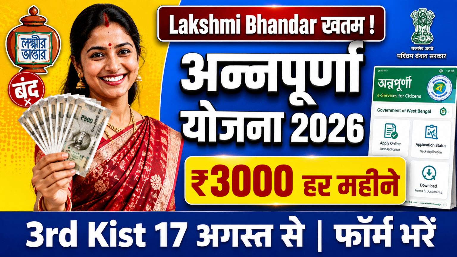 WB Annapurna Bhandar Form Online Apply 2026
