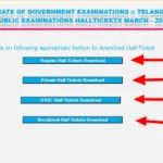 BSE Telangana SSC Hall Ticket Download