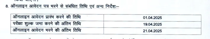 BSSC Block SSO/BSO Vacancy 2025 Important Dates BSSC Block SSO_BSO Vacancy 2025 Important Dates