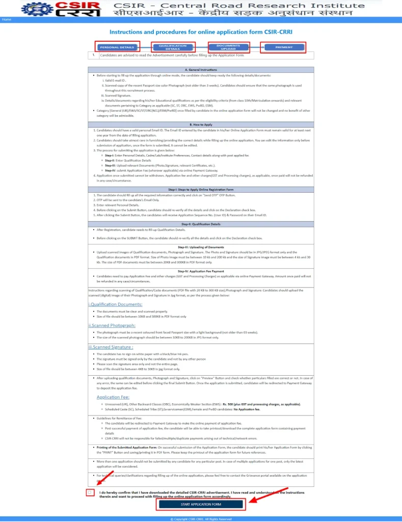 CSIR New Registration Form CSIR New Registration Form