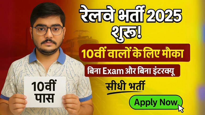 Railway SECR Recruitment 2025 Youtube Thumbnail