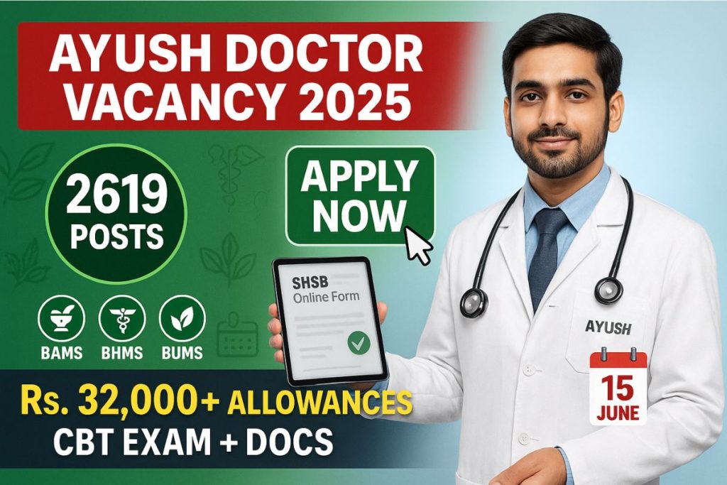 Bihar SHS Ayush Doctor Recruitment 2025
