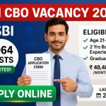 SBI CBO Vacancy 2025 Apply Online