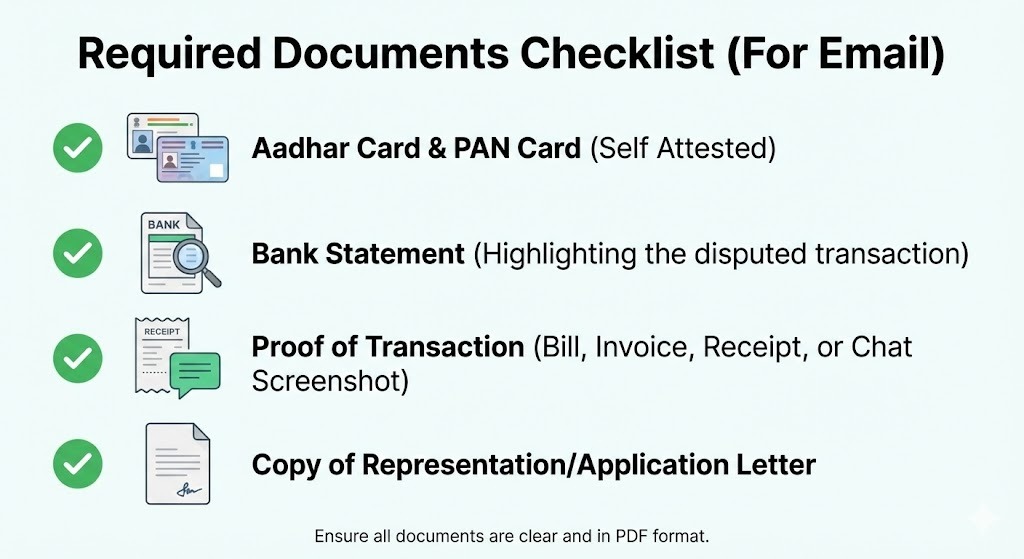Documents Required for Unfreezing Bank Account Email
