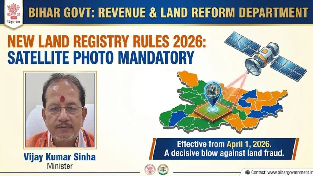 Bihar Land Registry Reforms 2026 Official Poster