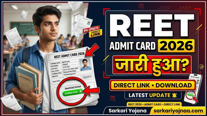 REET Admit Card 2026