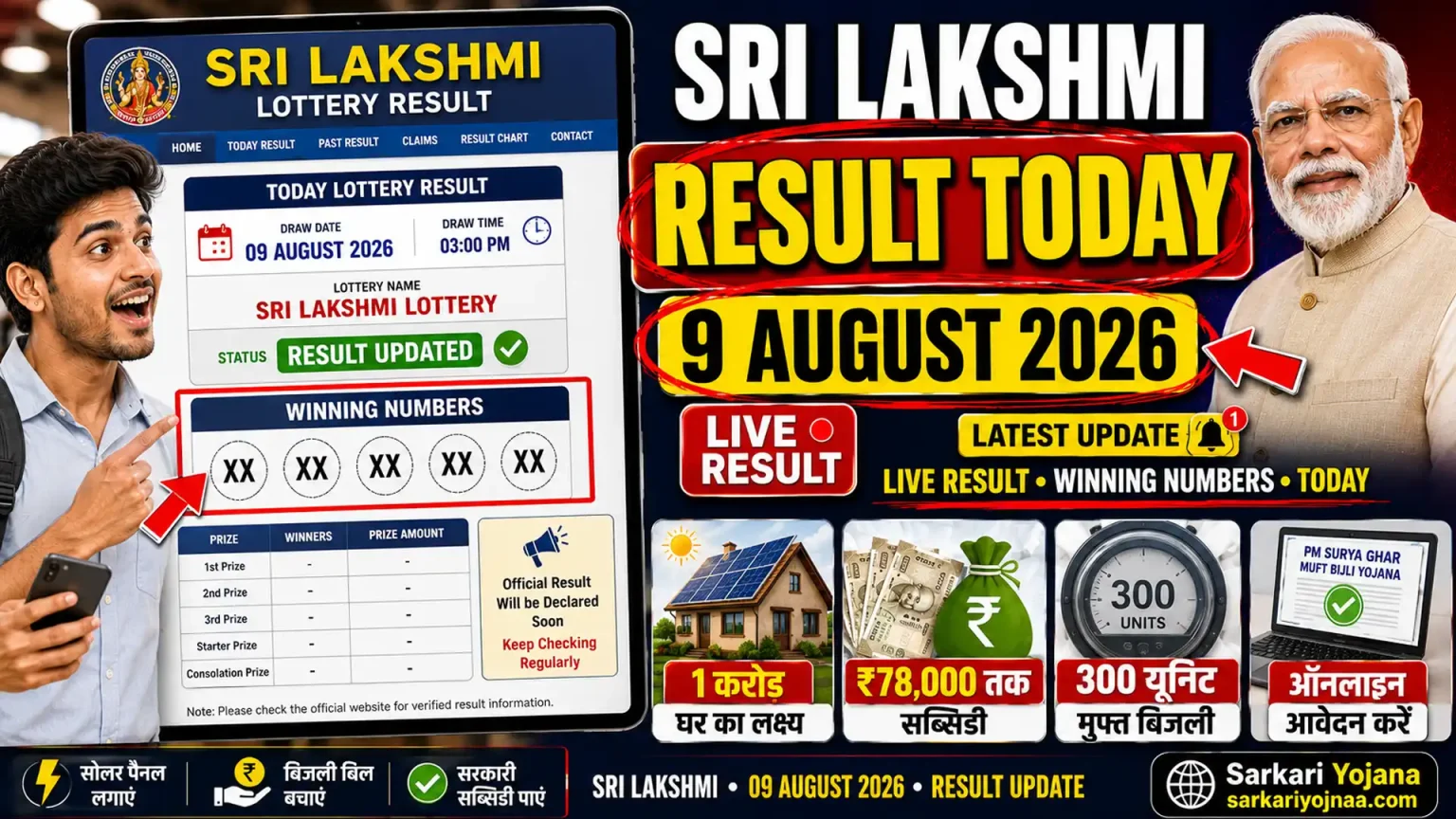 Sri Lakshmi Lottery Result
